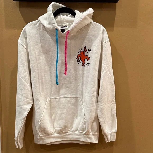 Chelsey Blake by Holly Green White Hoodie with Graphic Design Streetware Medium - Picture 2 of 7